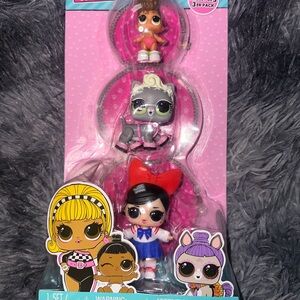 L.O.L. Surprise! Dolls 3-Pack with Red, Black, and Gray